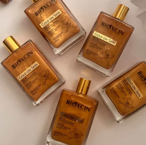 روغن خشك شيمردار آبرسان و مغذي GOLD ON SKIN بيوكسين
