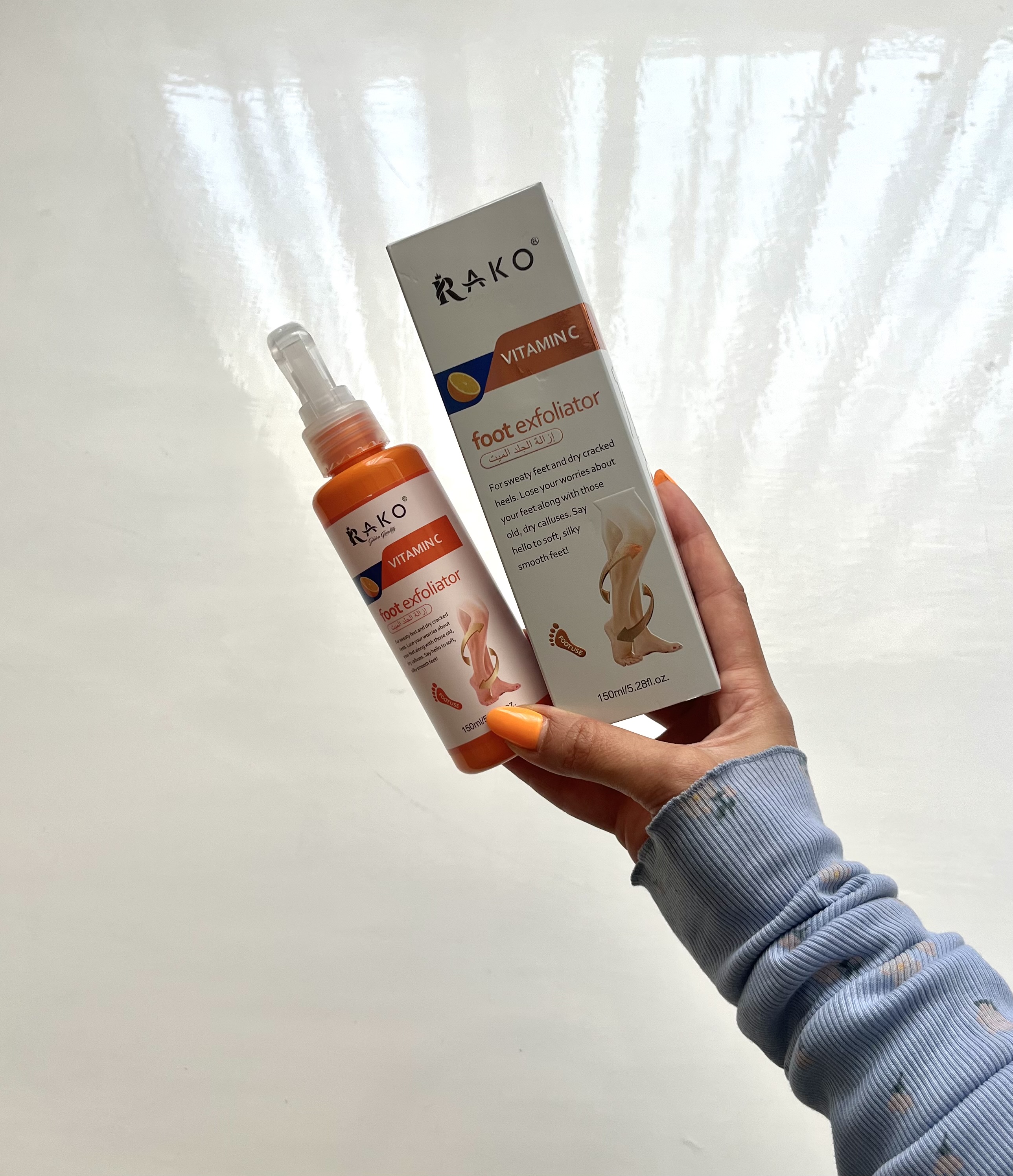 اسپری لایه‌بردار پا RAKO Vitamin C Foot Exfoliator 150ml